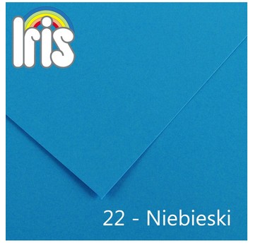 KARTON IRIS B1 70X100 240G 22 NIEBIESKI (25) 5173