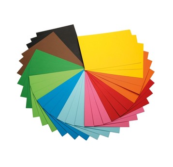 Karton kolorowy 170g/m2, A4, 50 ark.,miks 10 kol
