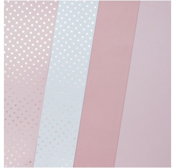 KARTON OZDOB. MIX METAL. KROPKI RÓŻ 190-210G (12)