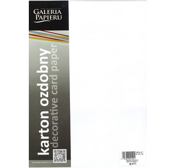 KARTON OZDOBNY BATYST BIAŁY 180G (20) 1205