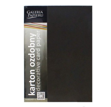 KARTON OZDOBNY KRAFT CZARNY (20) 0575