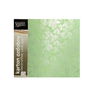 KARTON OZDOBNY LISCIE JASNOZIELONY (20) 250G 3362