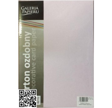 KARTON OZDOBNY MAŁE RÓŻE LILIOWY 220G/M2 (20) 7451