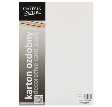 KARTON OZDOBNY PŁÓTNO BIAŁY (20) 240G