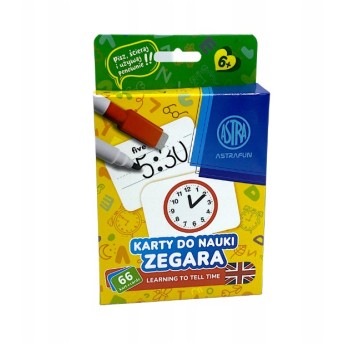 Karty edukacyjne Pisz i ścieraj ASTRAFUN - do nauk