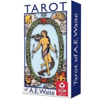 KARTY TAROT A.E.WAITE AGM-URANIA MINI BLUE 4736