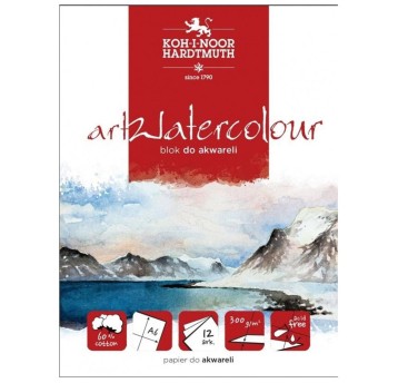 KIN BLOK AKWARELOWY WATERCOLOUR A4/12ARK 300G 4855