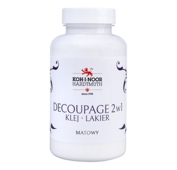KIN DECOUPAGE 2 W 1 KLEJ + LAKIER MAT 200 ML