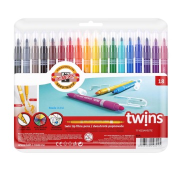 KIN FLAMASTRY DWUSTRONNE 771023/AH 18 KOL. 8255