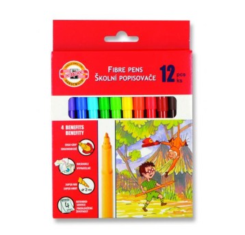 KIN FLAMASTRY SZKOLNE 771002/AB 12KOLW FOLII 3210