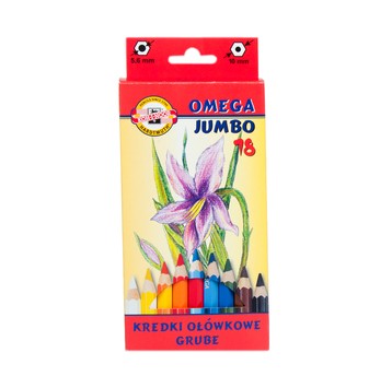 KIN KREDKI OMEGA JUMBO 3383 18 KOLORÓW 6280