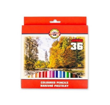 KIN KREDKI OMEGA JUMBO 3385 36 KOLORÓW 7454