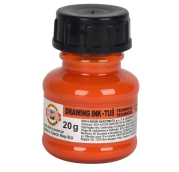 KIN TUSZ KREŚLARSKI 1417003 POMARAŃC 20 GR. 9580