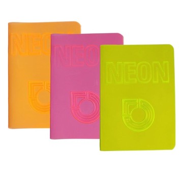 KIN ZESZYT NEON PP A5 42 KARTKI 80 G. KRATKA A'10