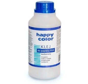 Klej do papieru PVA, butelka 500g, Happy Color
