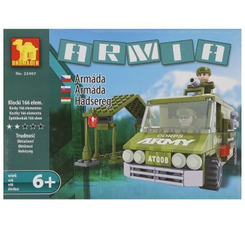 KLOCKI ARMIA POJAZD WOJSKOWY 4075