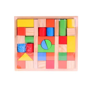 KLOCKI DREWNIANE KOLOR TACKA 5667