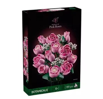 KLOCKI ICONS BUKIET RÓŻ 789EL BOTANICALS PINK