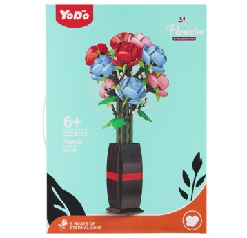 KLOCKI KONSTR KWIATY 756SZT 29X41X6 MC PUD18 3770