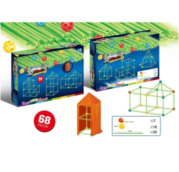 KLOCKI KONSTRUKCYJNE 3D (68SZT) 6033