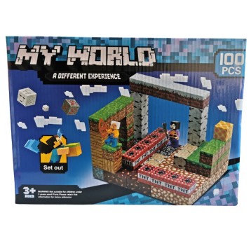 KLOCKI MAGNETYCZNE 100EL MYWORLD 1002