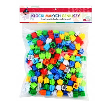 KLOCKI MAŁYCH GENIUSZY - 128 ELEMENTÓW