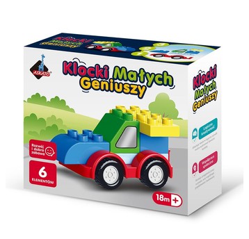 KLOCKI MAŁYCH GENIUSZY AUTKO 6 EL. 7804