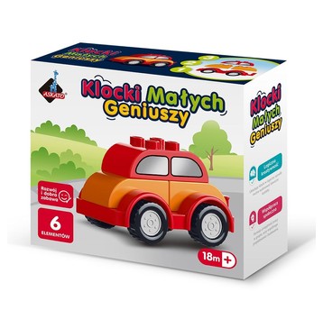 KLOCKI MAŁYCH GENIUSZY AUTKO 6 EL. 7811