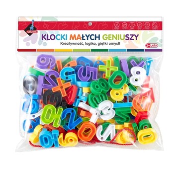 KLOCKI MAŁYCH GENIUSZY CYFRY - 100 SZTUK