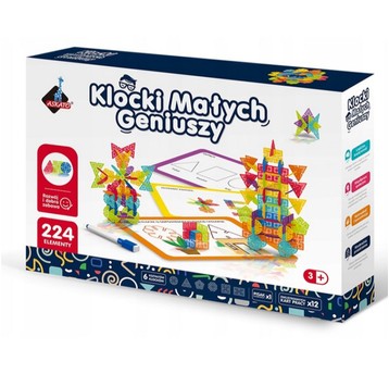 KLOCKI MAŁYCH GENIUSZY GEOMETRYCZNE ŚNIEŻYNKI 224E