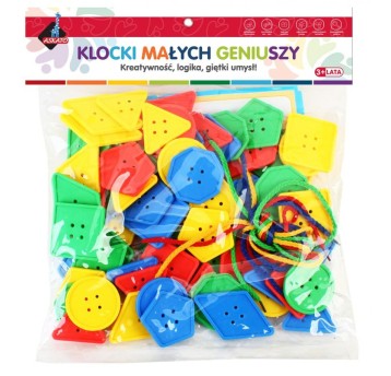 KLOCKI MAŁYCH GENIUSZY - GUZIKI 106 ELEMENTÓW