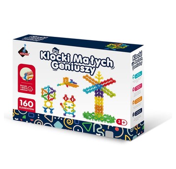 KLOCKI MAŁYCH GENIUSZY KWIATKI KULKI 160EL 5237