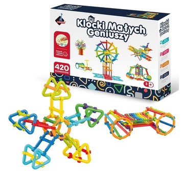 KLOCKI MAŁYCH GENIUSZY PATYKI 420 EL. 7873