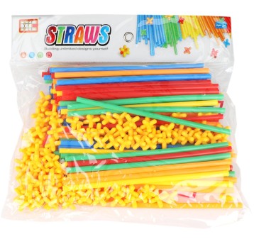 KLOCKI MAŁYCH GENIUSZY - SŁOMKI 200 ELEMENTÓW