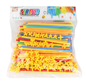 KLOCKI MAŁYCH GENIUSZY - SŁOMKI 300 ELEMENTÓW