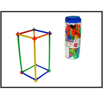 KLOCKI SŁOMKI KONSTRUKCYJNE 240 SZT. 3489