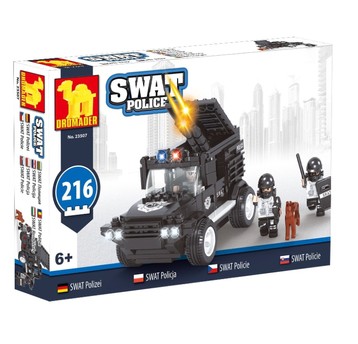 KLOCKI SWAT POLICE-SAMOCHÓD 216 EL. 5071