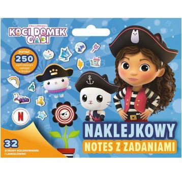 KOCI DOMEK GABI NAKLEJKOWY NOTES Z ZADANIAMI 4412