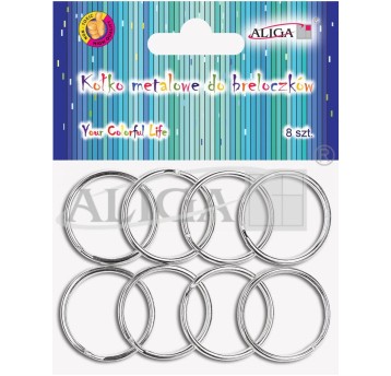 Kółka metalowe do breloczków
