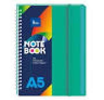 Kołonot.A5,okł.PP, ziel.70g/m2,100ark