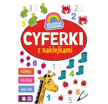 Kolorowa Akademia. Cyferki z naklejkami NW 978838