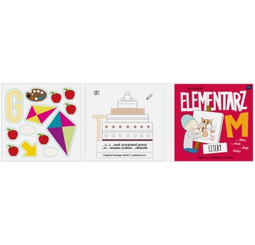 KOLOROWANKA 21X21 32 Z NAKLEJKAMI LITERY A'10