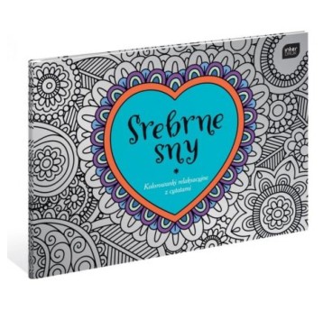 KOLOROWANKA A4/16 RELAX SREBRNE SNY MET 6234 A'10