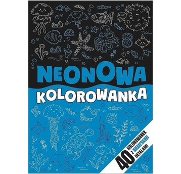 KOLOROWANKA NEONOWY ZAWRÓT GŁOWY-NIEBIESKI KS68922