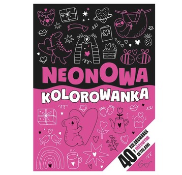 KOLOROWANKA NEONOWY ZAWRÓT GŁOWY- RÓŻOWY KS68915