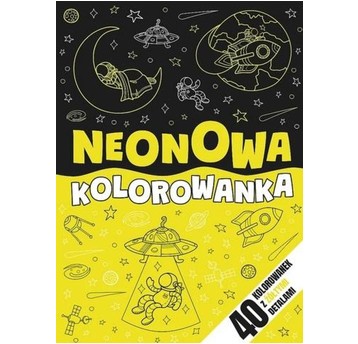KOLOROWANKA NEONOWY ZAWRÓT GŁOWY- ZÓŁTY KS68953