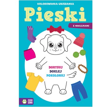 Kolorowanka-ubieranka. Pieski 8450