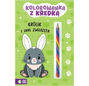 Kolorowanka z kredką. Królik 8832