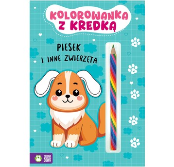 Kolorowanka z kredką. Piesek 8825