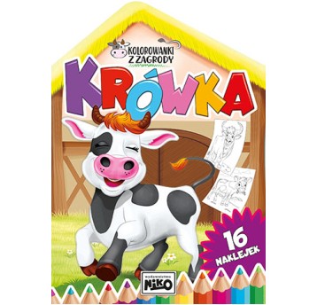 KOLOROWANKA z zagrody. Krówka 5845